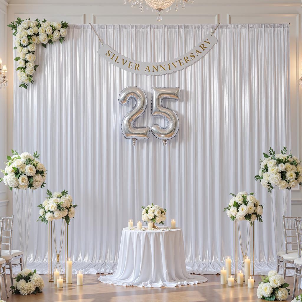 1.5x3m Sequins Backdrop Curtains Movable Decor Free for Birthday Party Prom Wedding Anniversary Shimmer Background Photo Drapes