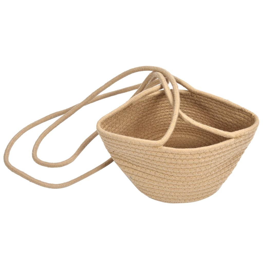 Hanging Flower Basket Woven Basket Suspended Flowerpot Plant Storage Containers for Plants Vegetables Fruits Cosmetics