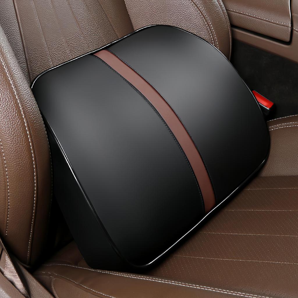 Car Leather Headrest Lumbar Cushion Memory Foam Neck Pillow Lumbar Pillow Car Lumbar Headrest Memory Foam Core