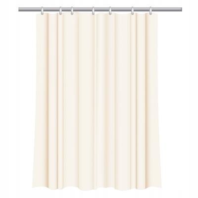 Durable Textile Shower Curtain for Shower or Bathtub 180x200 BEIGE