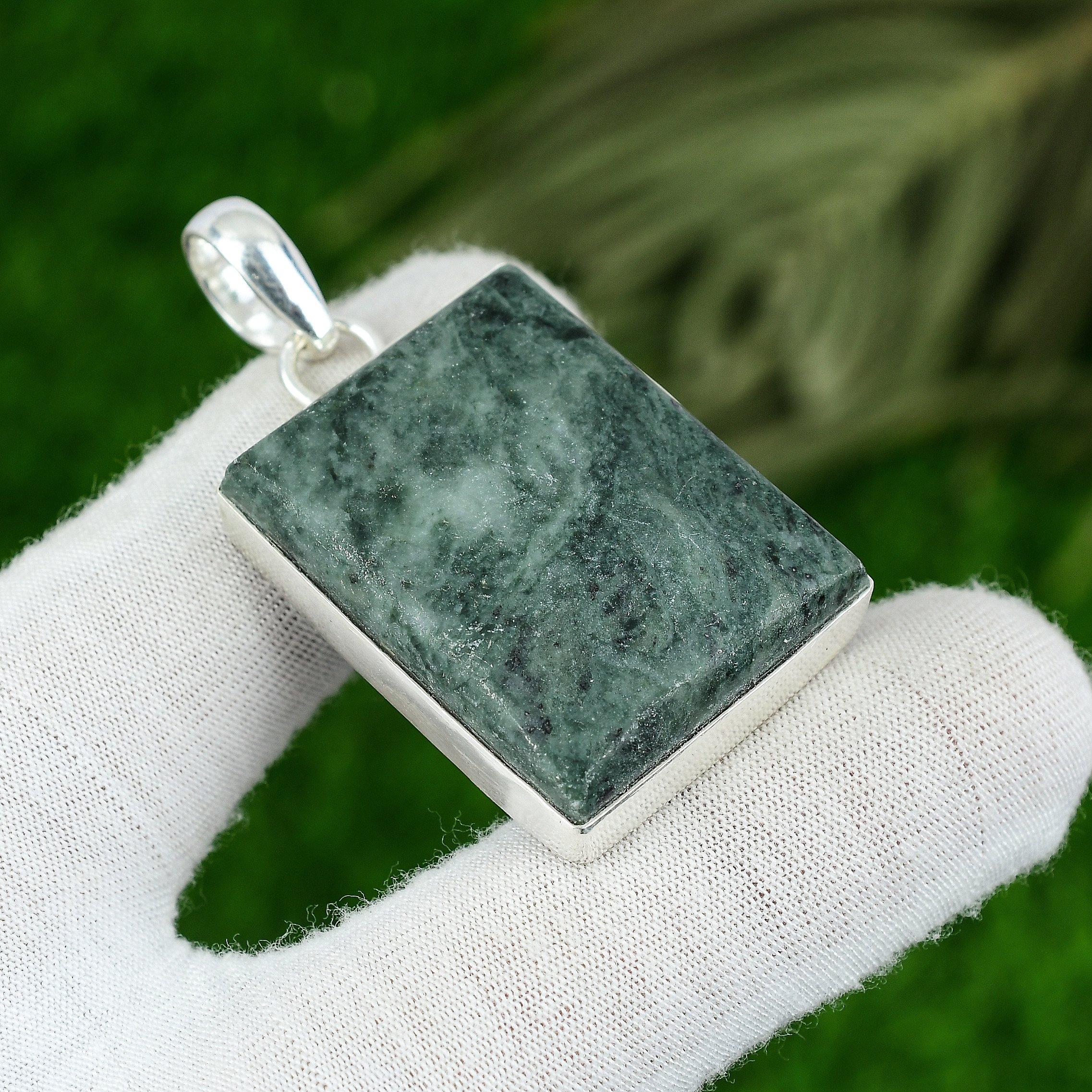 

Mothers day Sale 925 Silver Star Galaxy Gemstone Bezel Artisan Wife New Pendant