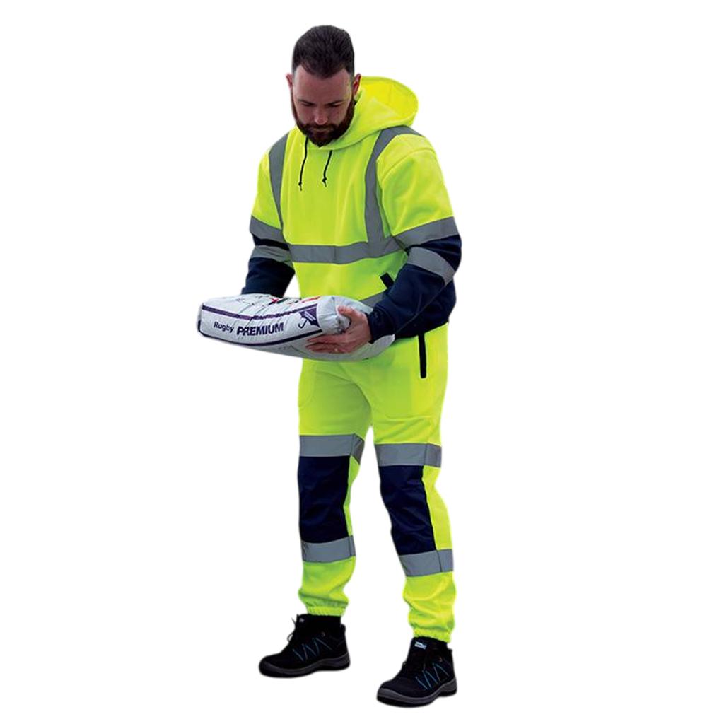 Tough Grit Mens Two Tone Hi-Vis Trousers