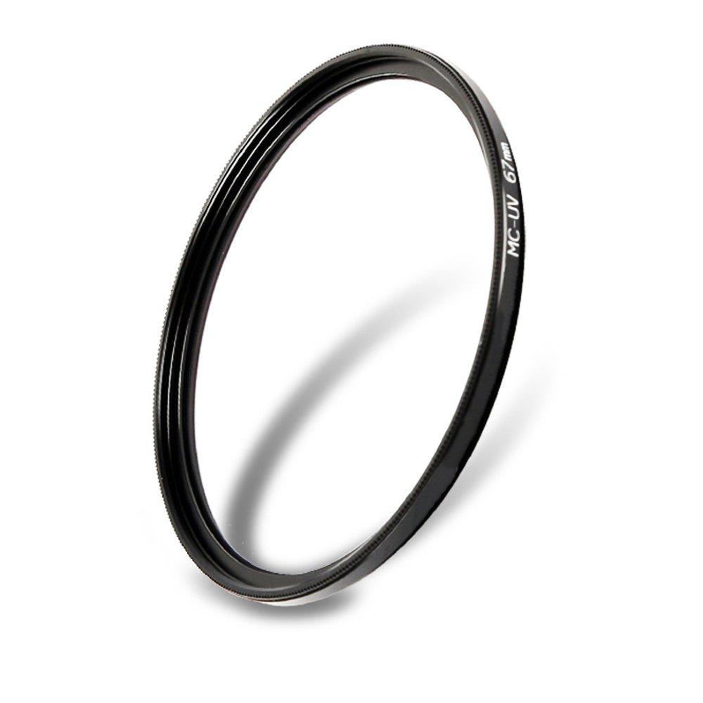 46mm Lens Filter MC UV Lens Protection Filter Multilayer Processing Thin Frame Water Repellent Stain Resistant UV Absorption Compatible with Various