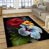 HD Pretty Flower Daisy Rose Chrysanthemum Carpet Rug for Home Living Room Bedroom Sofa Doormat Decor,Kids Area Rug Non-slip Mat