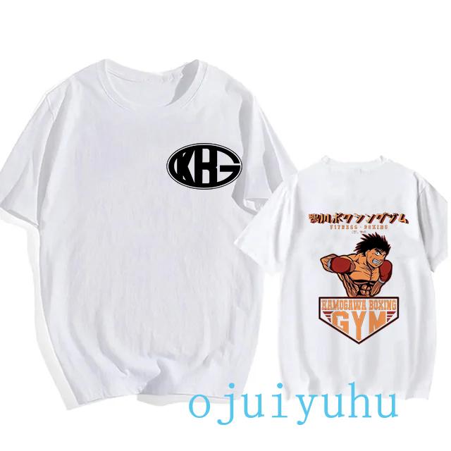 Hajime No Ippo Hip Hop EU Size TShirt Anime Harajuku Tee Tops Men Women Makunouchi Takamura T-Shirt KGB Y2k Manga Tshirt Clothes