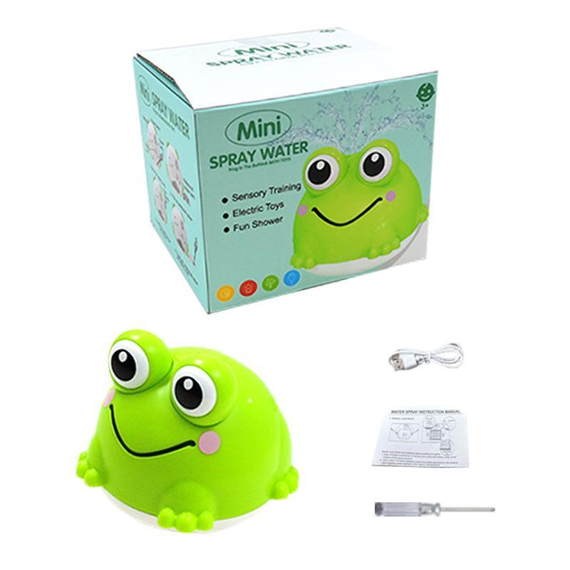 Cute Frog Water Spray Bath Toy With Automatic Induction And Soft Spray Child Baby Toddler Bath Toy