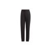 Solid-color Logo-embossed Drawstring Laced Cuffed Knit Sport Pants Women IB6860