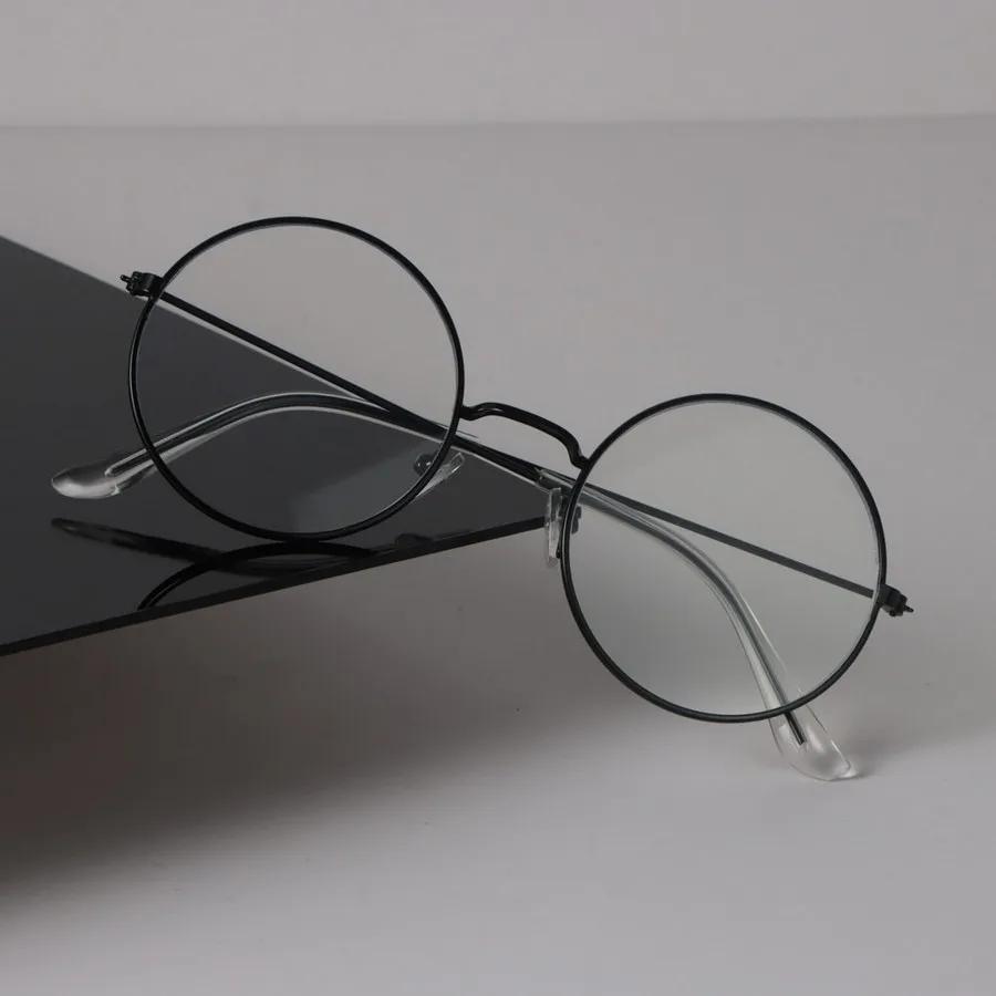 Minimalistischer Luxus Transparente Brille Cooles Rundes Gestell Brille Damen Herren Cooles Klares Glas Gestell Brille Oculos