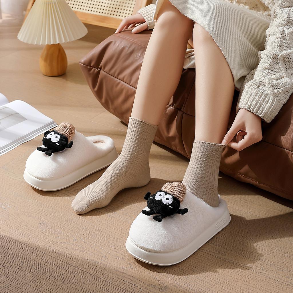 Autumn and winter warm plush winter home home indoor anti-couple cute cotton slippers cotton slippers