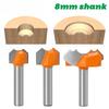 8Mm Handle Double Arc Dragon Ball Knife Ingot Ball Knife Double Round Ball Knife Engraving Machine Trimming Machine Knife Longan Knife Milling Cutter