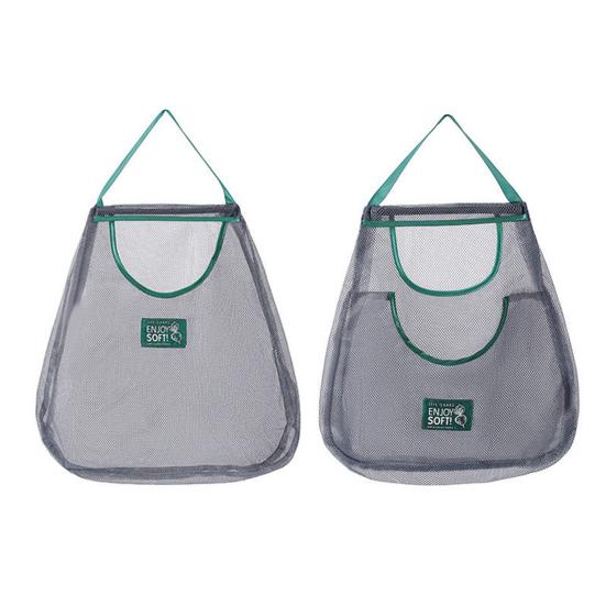 Kitchen Hanging Mesh Bag Fruit Vegetable Storage Net Bag Large Capacity Strong Load-bearing Ventilated Ginger Garlic Reusable Storage Bag