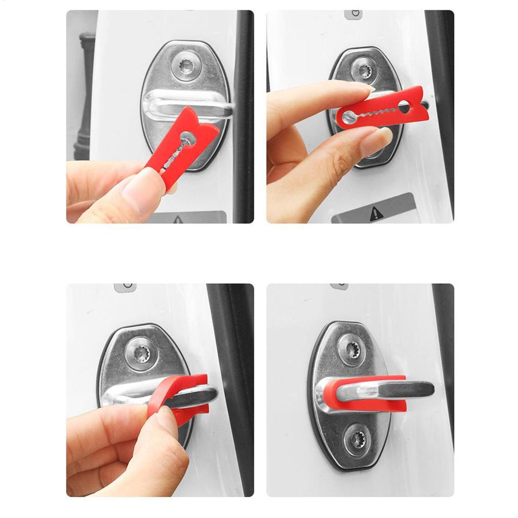 4pcs Auto Door Buffer Pads Quiet Shock Absorber Vehicle Door Stopper for Smooth Opening & Closing, Car SUV RV Driving Comfort
