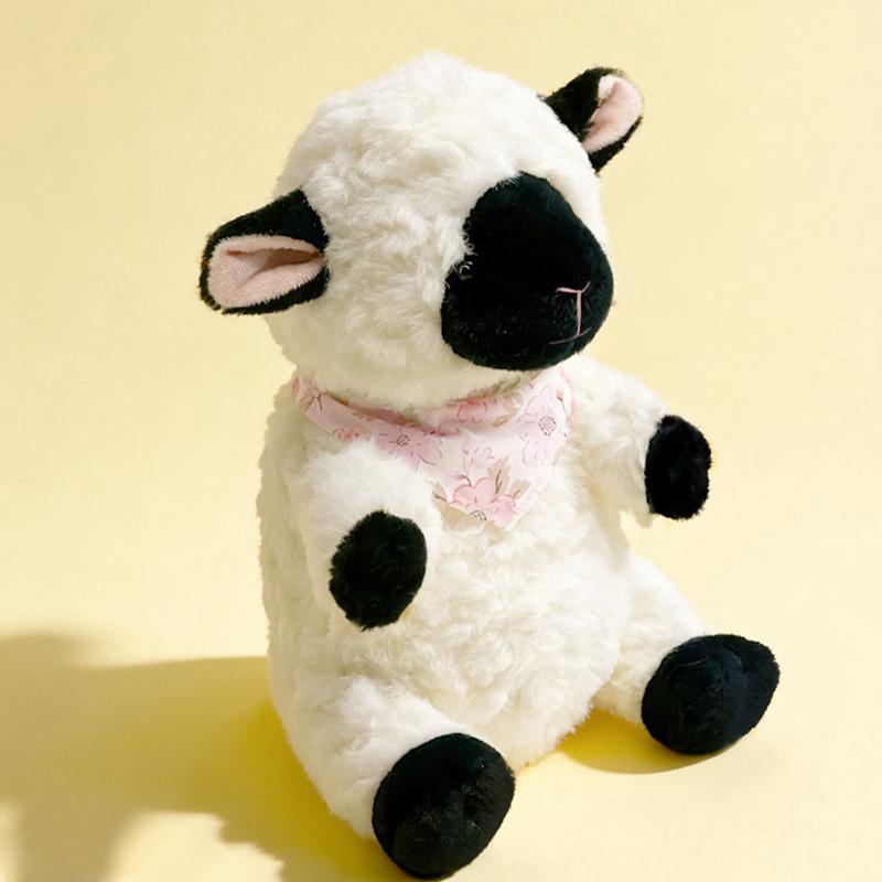 22 cm Kawaii Créatif Dessin Animé Moelleux Mouton à Face Noire Peluches Douces Animal en Peluche Compagnon Oreiller Câlin Cadeaux d'Anniversaire pour Enfants 20-22cm
