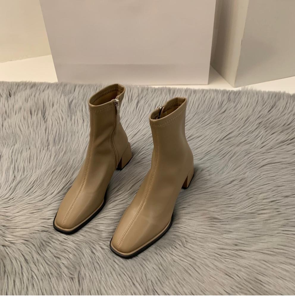 High-end Shoes, High Heels, Ankle Boots, Fleece New Boots, Women's Boots