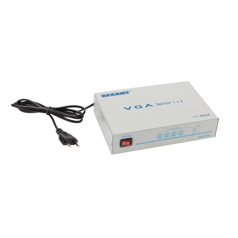 

Разъем Rexant Vga для разветвителя на 4 розетки Vga 150 МГц, металл 17-6924
