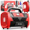Autokompresors 12v 230v kompresors sūknis pārnēsājams riepām lukturītis ac/dc turboair200