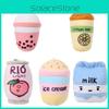 Adorable Fruit Bubble Tea Stuffed Plush Pendant Doll Xmas Gift