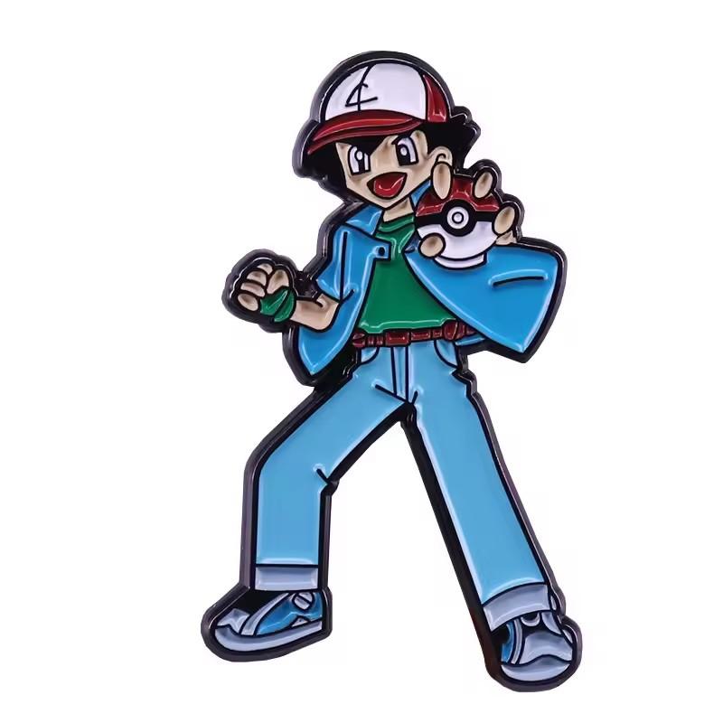 Japanese Anime Pokemon Enamel Pin Lapel Pins for Backpack Brooches On Clothes Briefcase Badges Metal Jewelry Accessories