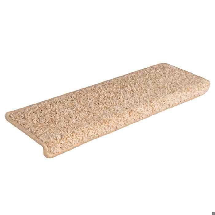 VidaXL Tapis d'escalier 30 pièces 65 x 21 x 4 cm Bordure rectangulaire dorée 3365834
