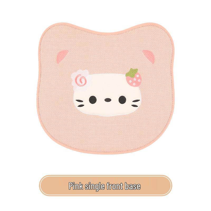 Universal Cotton Linen Cat Cartoon Car Seat Cushion for Women - Fits Volkswagen ID3