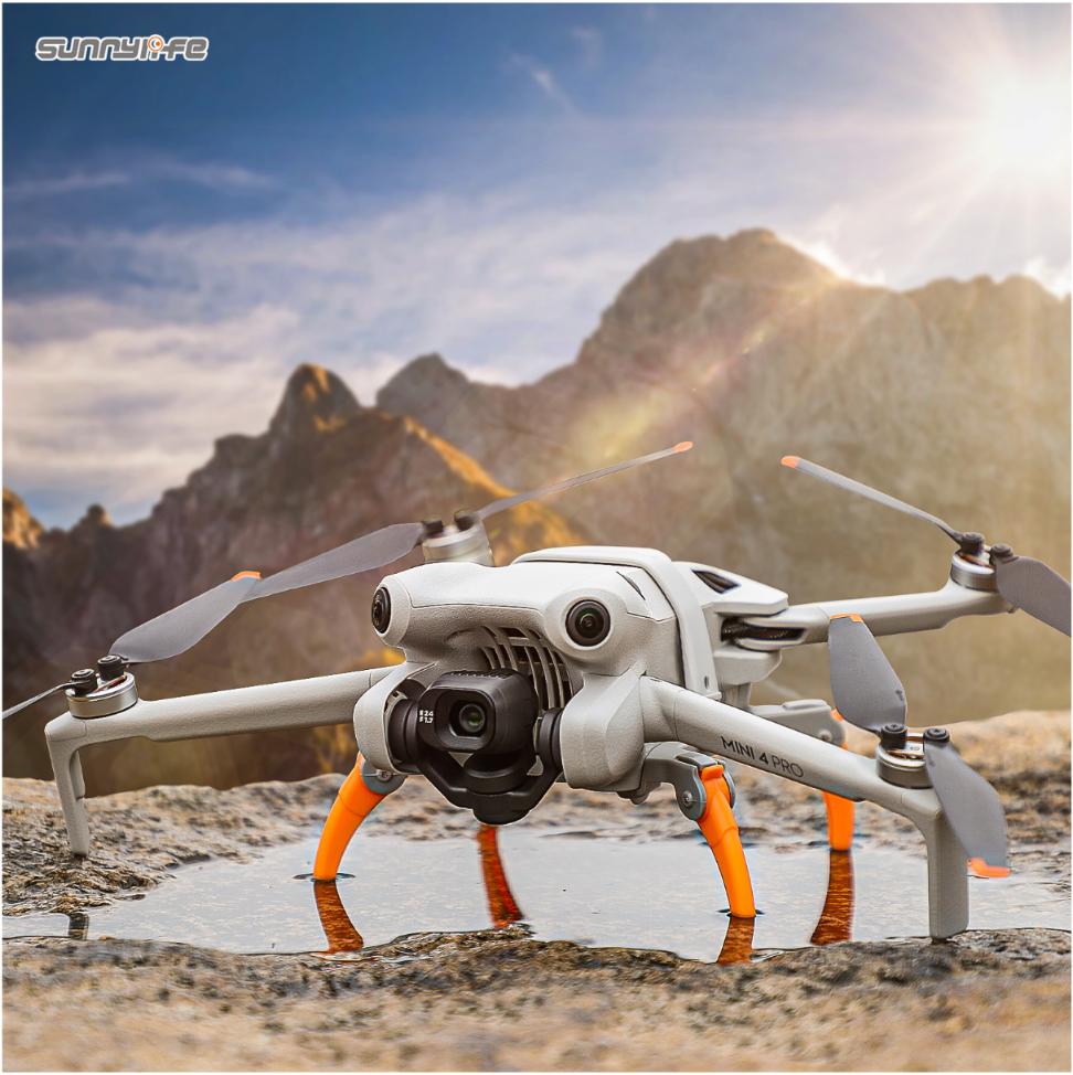 DJI Mini 4 Pro Foldable Landing Leg Sled - Orange