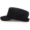 Sun Flat Top Hat for Men Women Casual Outdoor Versatile Hat Black