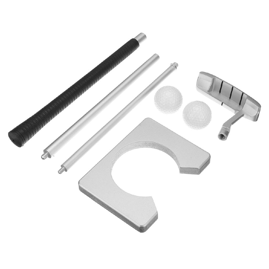 Outdoor Indoor Golf Putter Gift Set Putting Cup Hole with Detachable Putter Ball Office Home Travel Putting Practice Tool Kit