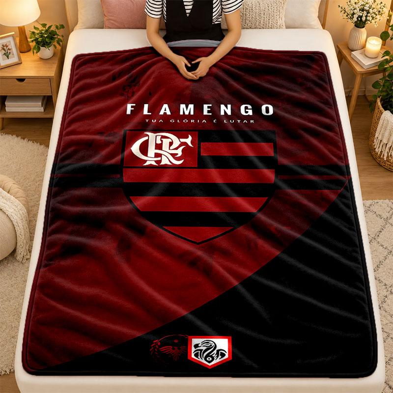 Flannel BlanketFlamengo Warm Soft Throw Blanket for Indoor Sofa Bed Living Room Use