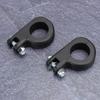 38mm 1.5in   Foot Rest Footpeg Mounting P Clamp Motorcycle Accessory Fit for  (Black )
