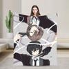 Dazai Bungo Stray Dogs   Blankets  Super Soft Funny Plush Throw Blanket For Kids Adult Couch Bed Flannel Bedspread Bed Cover