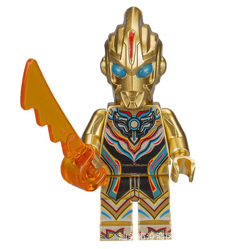 Ninja Warrior Superhero Doll With Weapon Single Building Block Assembly Toy