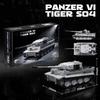 Vojenská Armáda 1:28 Tiger Těžký Tank MOC Stavebnice Model Cihličky Sady Kreativní Bloky Hračky Festivalový Dárek Pro Dospělého Přítele 1600+ks