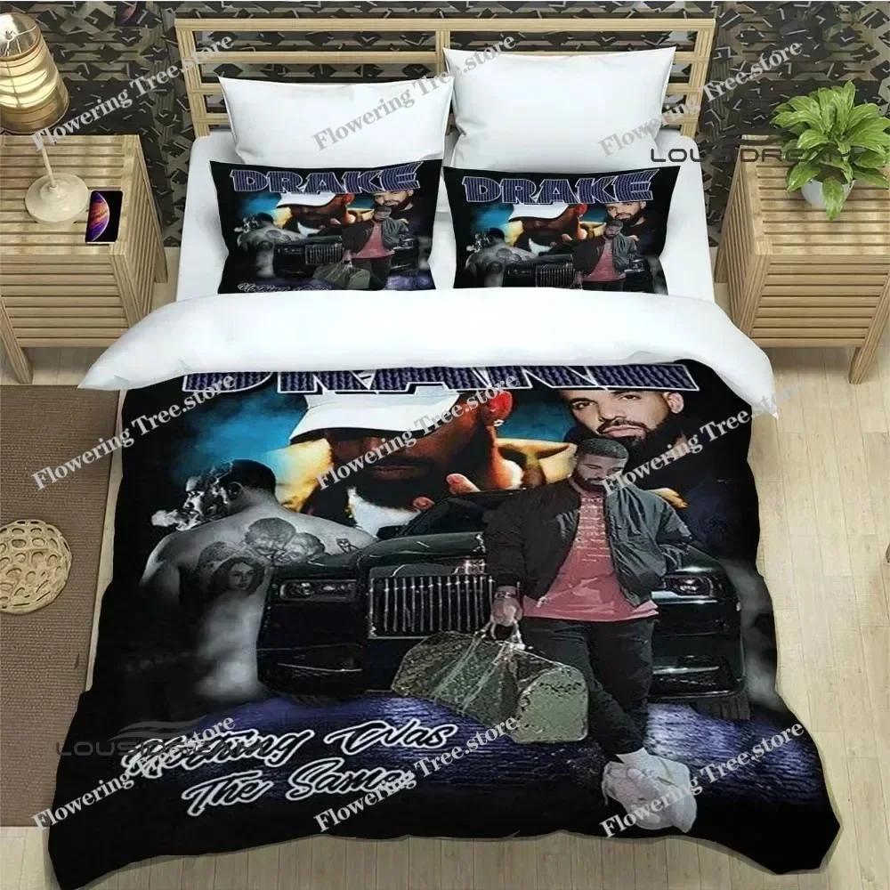 Rapper Drake 3D Printed Bedding Sets Exquisite Bed Supplies Set Duvet Cover Bed Comforter Set Bedding Set Luxury Birthday Gift