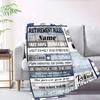Retirement Rules Relax Travel Read And Be Grateful Lightweight Blanket Name Warmthful Decor For Sofa Couch Office Bed Picnics Four Seasons