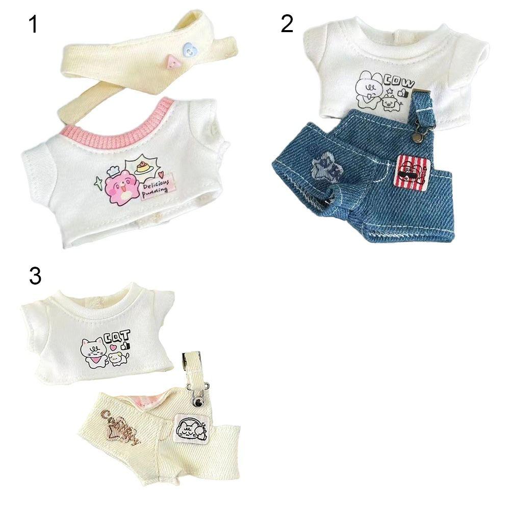 10CM Doll Clothes Doll Accessories Cartoon Animal Rompers Cotton Stuffed