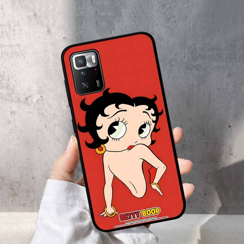 

Cartoon B-Betty B-Boop Phone Case For Redmi Note 4 X 5 A 6 7 8 T 9 9S 10 11 11S 11Epro Poco M3 pro Redmi Note 9s