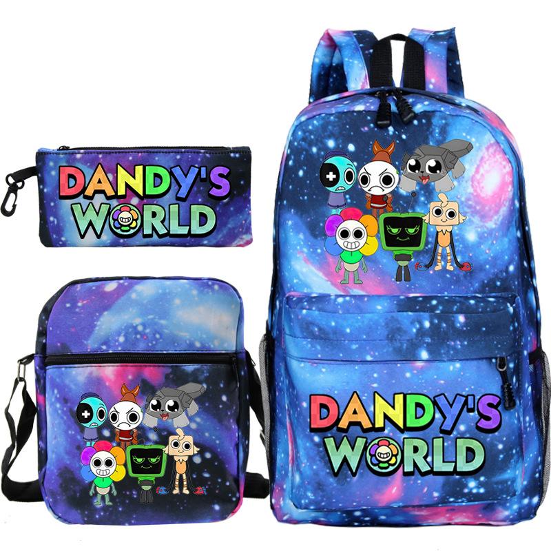 Game Dandy's World Peripheral Printed Backpack Elementary and Secondary School Bag Combination Set