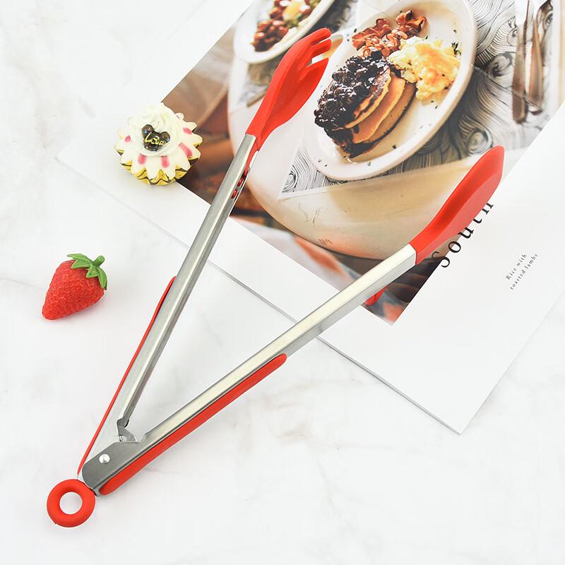 Stainless Steel Silicone Food Tongs