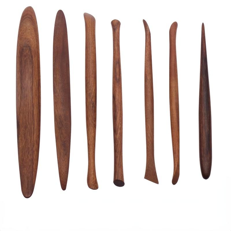 Redwood Mahogany Carving Tools DIY Soft Pottery Clay Pottery Modeling Carving Details Clay Shaping Knife