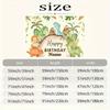 Customizable Name Watercolor Dinosaur Party Backdrop Kids Jungle Dino Photo Booth Background Cloth