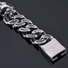 Gothic Totenkopf Herrenarmbänder 19MM Edelstahl Geisterkette Armband für Männer Skelett Schmuck für männliches Handgelenk Neu