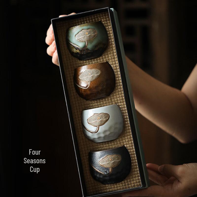 

Керамическая чайная чашка Zhi Nian Hua в подарочном наборе