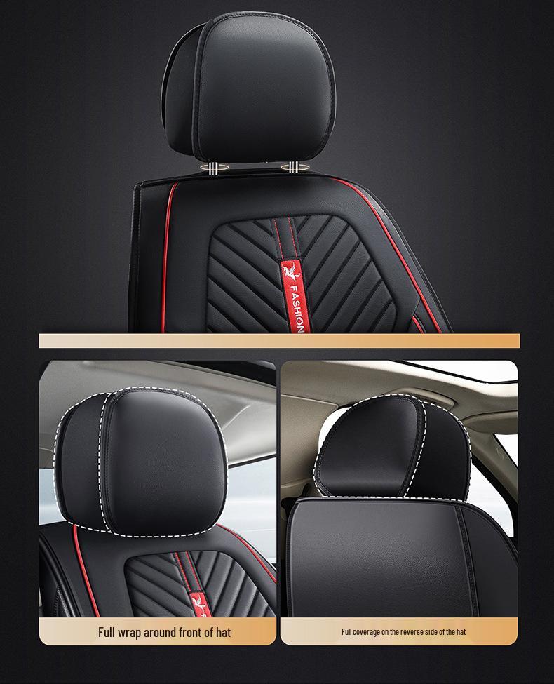 Universal Four-Season Sporty Microfiber Leather Car Seat Cover