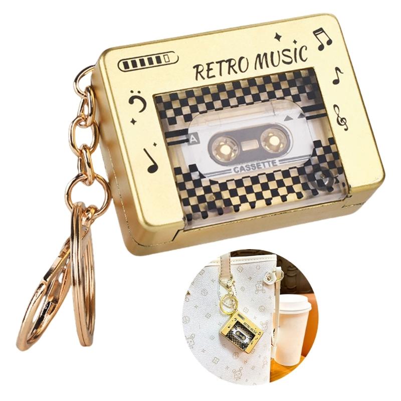 Nostalgic Radio Shaped Keychain Craft from Sturdy Acrylic Materials for Retro Enthusiasts and Creative Gift Seekers