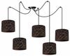 Ceiling Hanging Lamp, Spider Pattern Lampshade, Copper