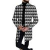 2025 Suit Collar Pocket Men's Coat Jacket Men's Large Size Windbreaker Autumn and Winter Woolen Coat