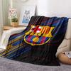 FC Barcelona  Print Flannel Blanket, High Quality Comfortable for All Seasons, Home Decor, Warmth and Comfort