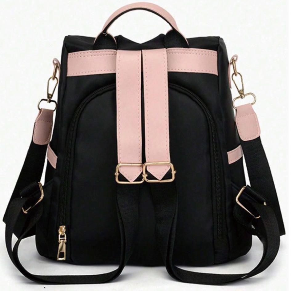 Backpack women s backpack travel anti-theft oxford cloth light and fashionable and versatile чёрный