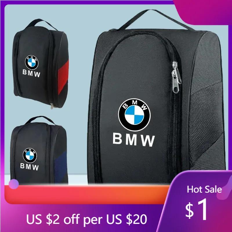 VZND8 Hot 2025 Car Logo Sneaker Storage Bag Travel Outing Shoe Storage Tools For BMW F10 F30 E46 G28 G20 G30 E60 E39 G30 X5 X6 E90 Acc