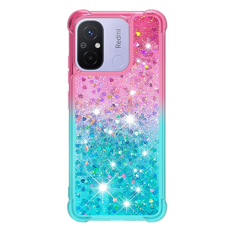 

For Xiaomi Redmi 12C Case Glitter Dynamic Liquid Case on For Fundas Xiaomi Redmi 12C Mi Phone Cover Xiomi Redmi12C 12 C Coque Redmi 12C